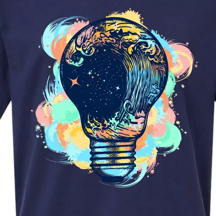 Adventurous Storm Light Bulb Sueded Cloud Jersey T-Shirt