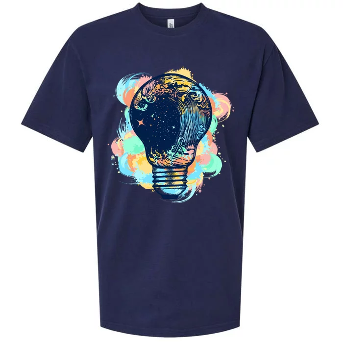 Adventurous Storm Light Bulb Sueded Cloud Jersey T-Shirt