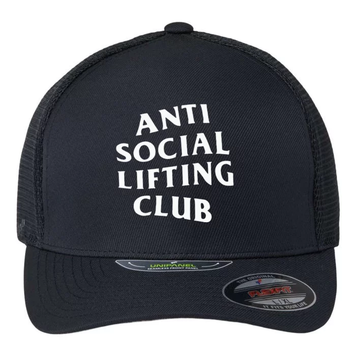 Anti Social Lifting Club Front Flexfit Unipanel Trucker Cap