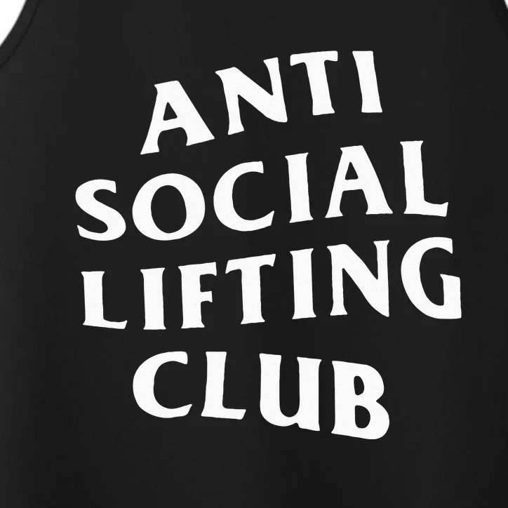 Anti Social Lifting Club Front Performance Tank