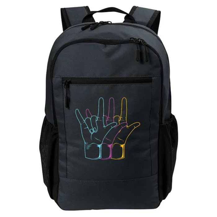 American Sign Language I Love You ASL Daily Commute Backpack