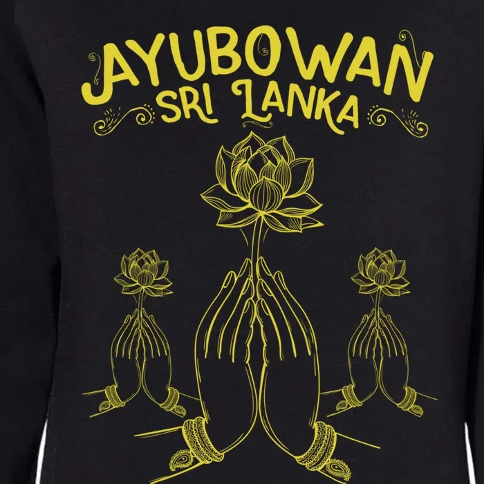 Ayubowan Sri Lanka Sri Lankan Tourism Gift Womens California Wash Sweatshirt