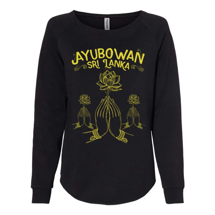 Ayubowan Sri Lanka Sri Lankan Tourism Gift Womens California Wash Sweatshirt