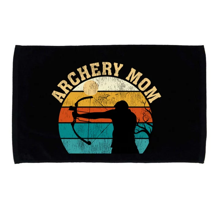 Archery Sports Lover Vintage Archery Mom Mother's Day Gift Microfiber Hand Towel