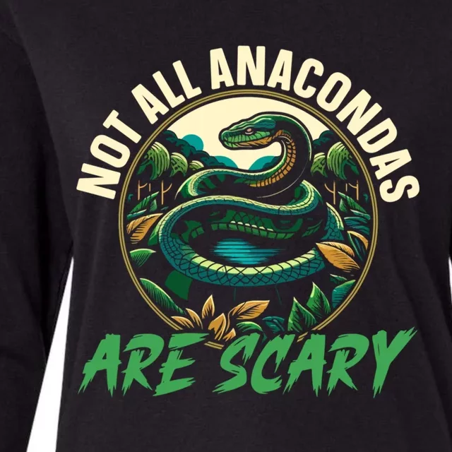 Anaconda Snake Lover Reptile Boa Serpent Snake Whisperer Gift Womens Cotton Relaxed Long Sleeve T-Shirt