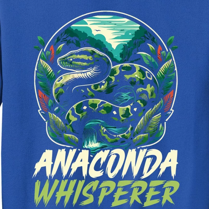 Anaconda Snake Lover Reptile Boa Serpent Snake Whisperer Gift Tall Sweatshirt