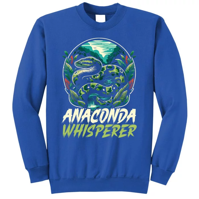 Anaconda Snake Lover Reptile Boa Serpent Snake Whisperer Gift Tall Sweatshirt