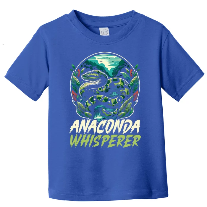 Anaconda Snake Lover Reptile Boa Serpent Snake Whisperer Gift Toddler T-Shirt