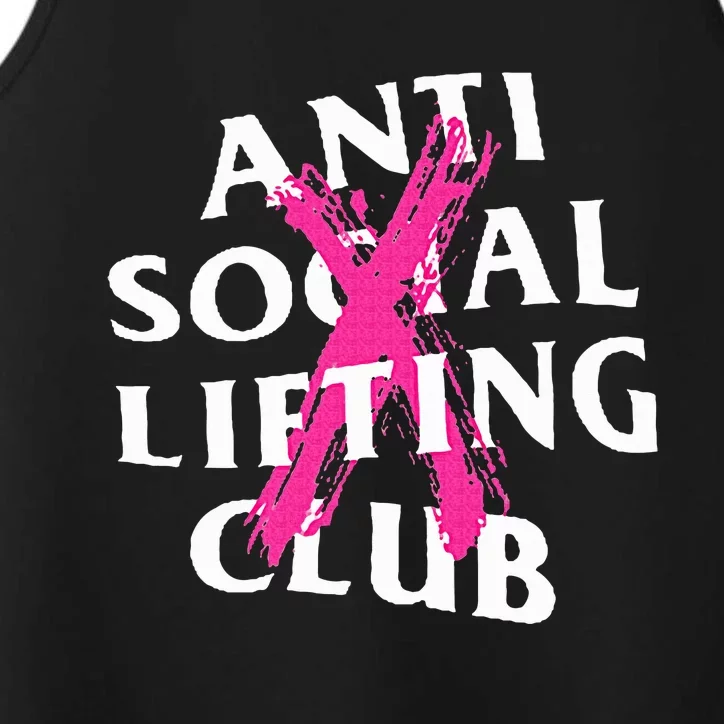 Anti Social Lifting Club Canceled Pink Performance Tank