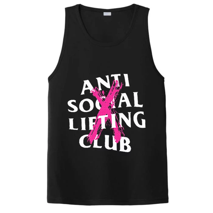 Anti Social Lifting Club Canceled Pink Performance Tank