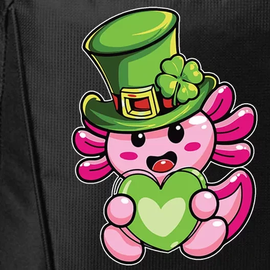 Axolotl Saint Leprechaun St Patrick Day City Backpack