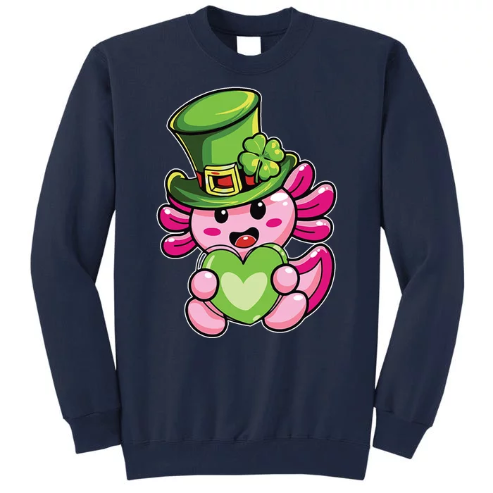 Axolotl Saint Leprechaun St Patrick Day Tall Sweatshirt