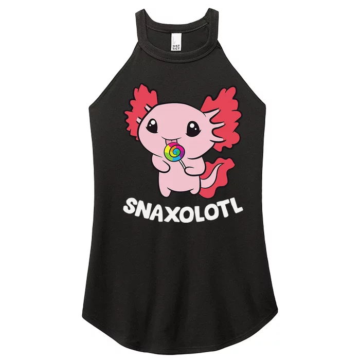 Axolotl Sweets Lollipop Snaxolotl Kawaii Axolotl Women’s Perfect Tri Rocker Tank