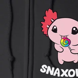 Axolotl Sweets Lollipop Snaxolotl Kawaii Axolotl Full Zip Hoodie