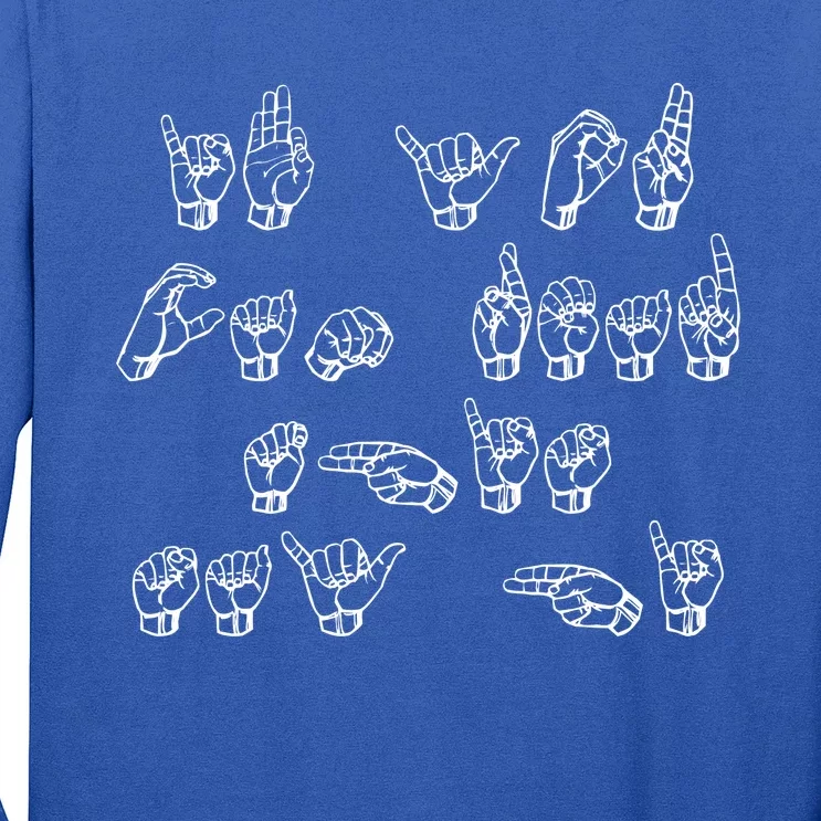 American Sign Language If You Can Read This Say Hi Gift Long Sleeve Shirt