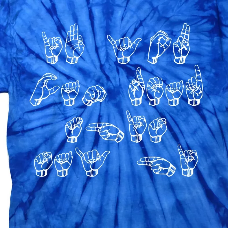 American Sign Language If You Can Read This Say Hi Gift Tie-Dye T-Shirt