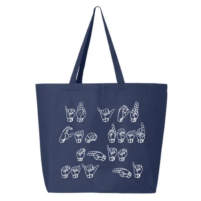 American Sign Language If You Can Read This Say Hi Gift 25L Jumbo Tote