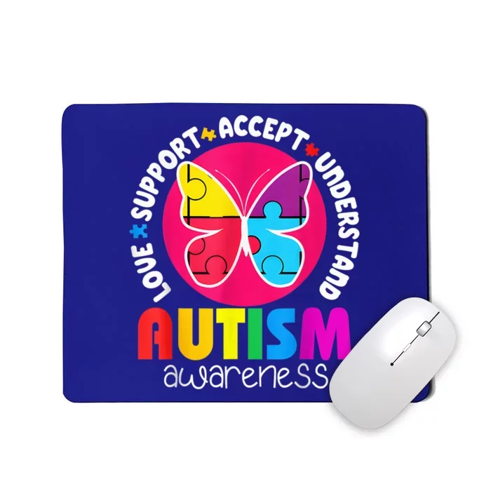 Autism Shirt Love Accept Support Autistic Autism Awareness Mousepad