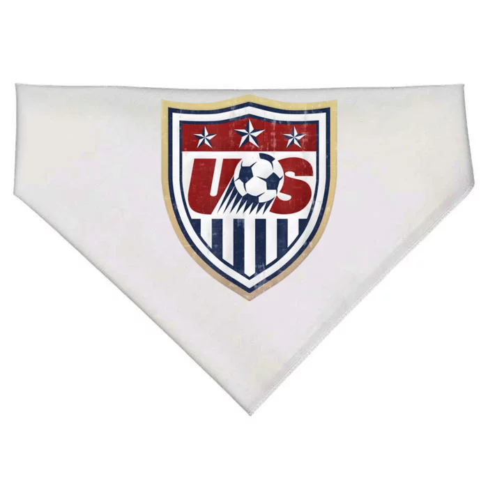 America Soccer Lovers Jersey USA Flag Support Football Team USA-Made Doggie Bandana