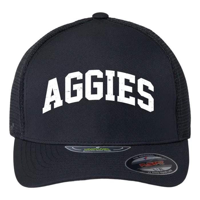 Aggies Sports Logo Flexfit Unipanel Trucker Cap