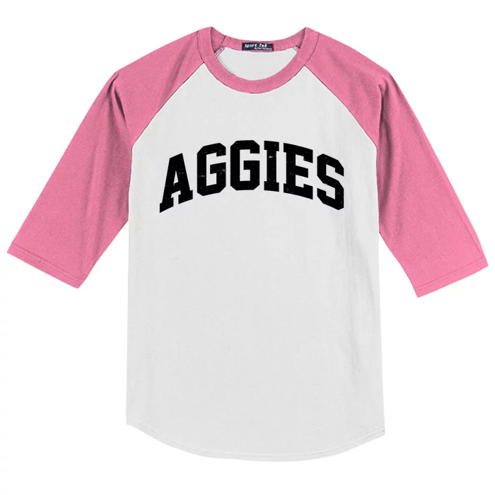 Aggies Sports Logo Kids Colorblock Raglan Jersey