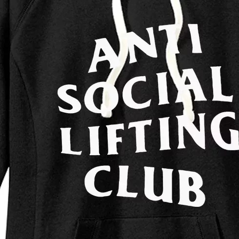 Anti Social Lifting Club Front Women's Fleece Hoodie