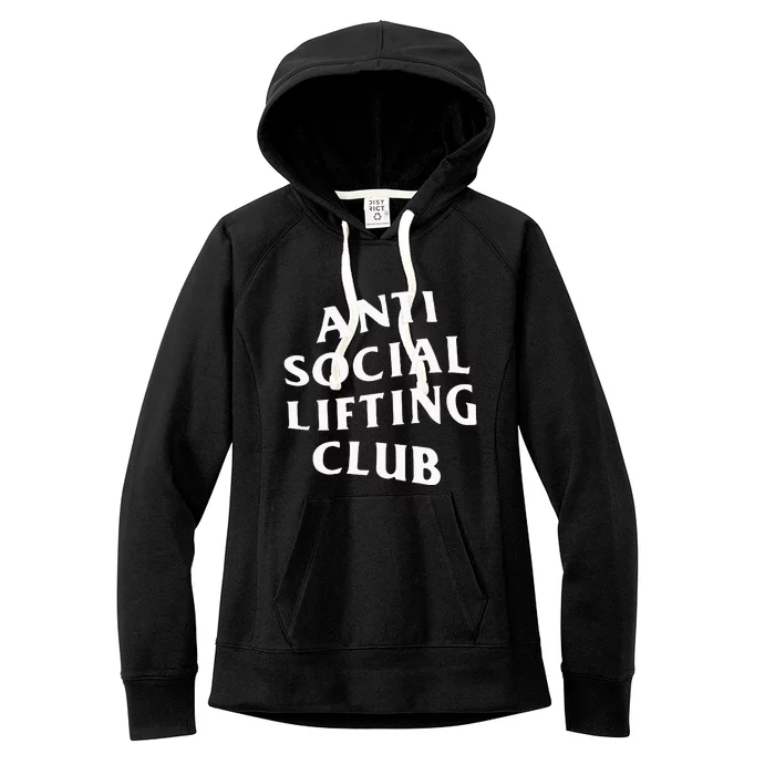 Anti Social Lifting Club Front Women's Fleece Hoodie