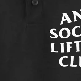 Anti Social Lifting Club Front Dry Zone Grid Performance Polo