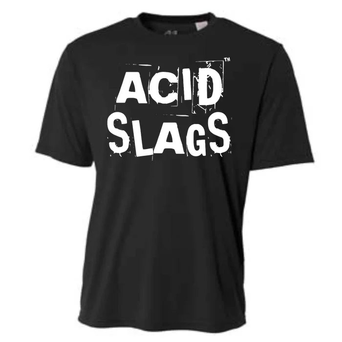 ACID SLAGS Logo Cooling Performance Crew T-Shirt