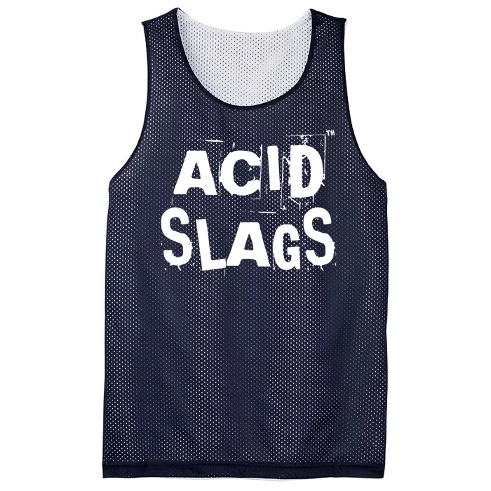 ACID SLAGS Logo Mesh Reversible Basketball Jersey Tank