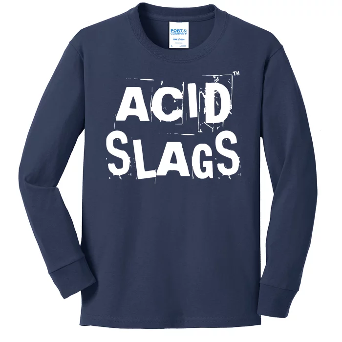 ACID SLAGS Logo Kids Long Sleeve Shirt