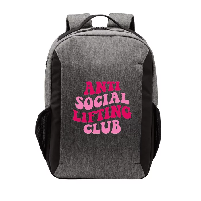 Anti Social Lifting Club Funny Vector Backpack