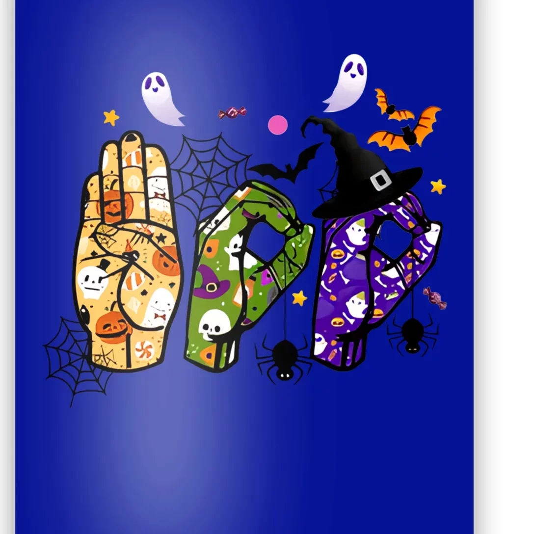 American Sign Language Boo Asl Halloween For Gift Poster