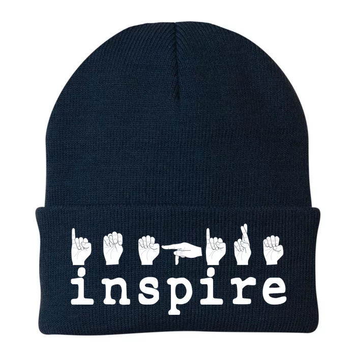 ASL Sign Langage Inspire Knit Cap Winter Beanie