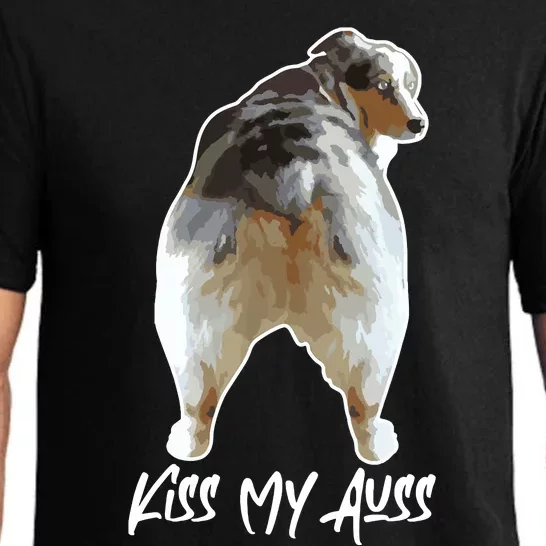 Aussie Shepherd Love Dog Australian Shepard Kiss My Auss Pajama Set