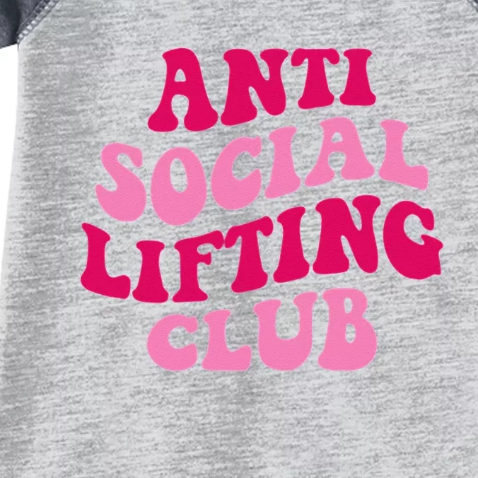 Anti Social Lifting Club Funny Infant Baby Jersey Bodysuit