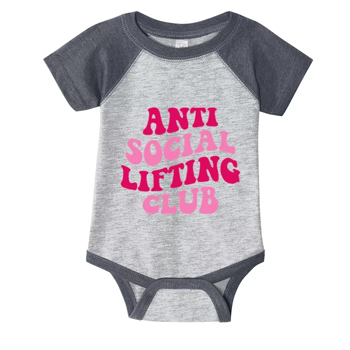 Anti Social Lifting Club Funny Infant Baby Jersey Bodysuit