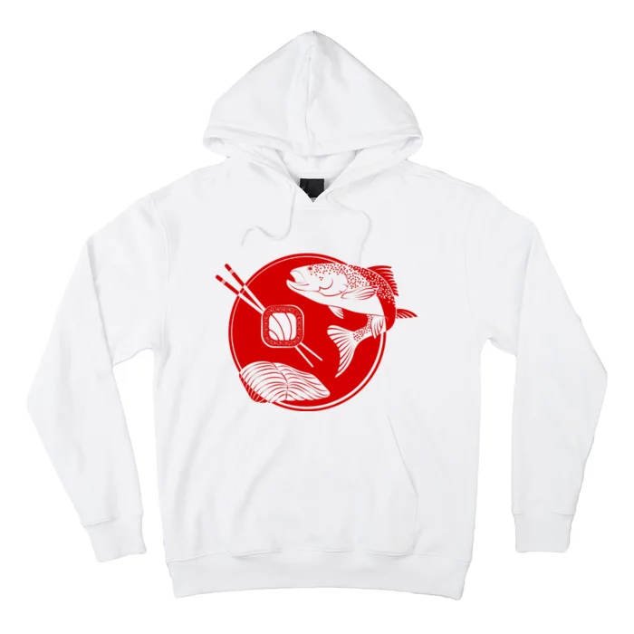 Anime Sushi Logo Salmon Sashimi Sushi Hoodie