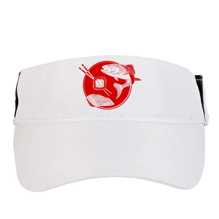 Anime Sushi Logo Salmon Sashimi Sushi Adult Drive Performance Visor