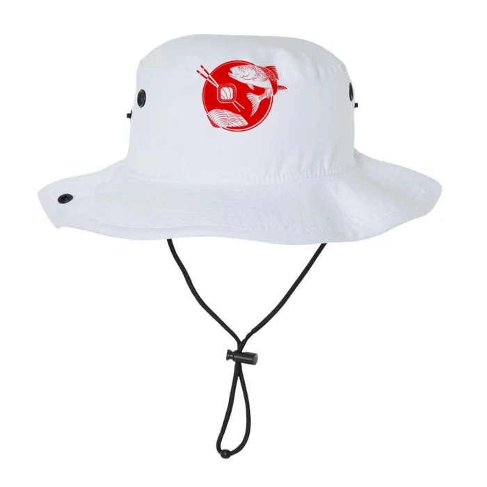 Anime Sushi Logo Salmon Sashimi Sushi Legacy Cool Fit Booney Bucket Hat