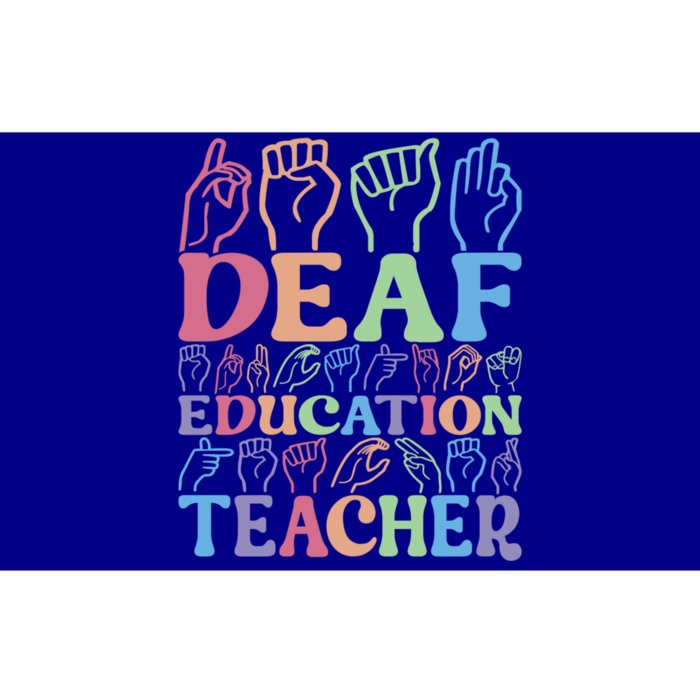 American Sign Language Deaf Education Teacher Gift Bumper Sticker