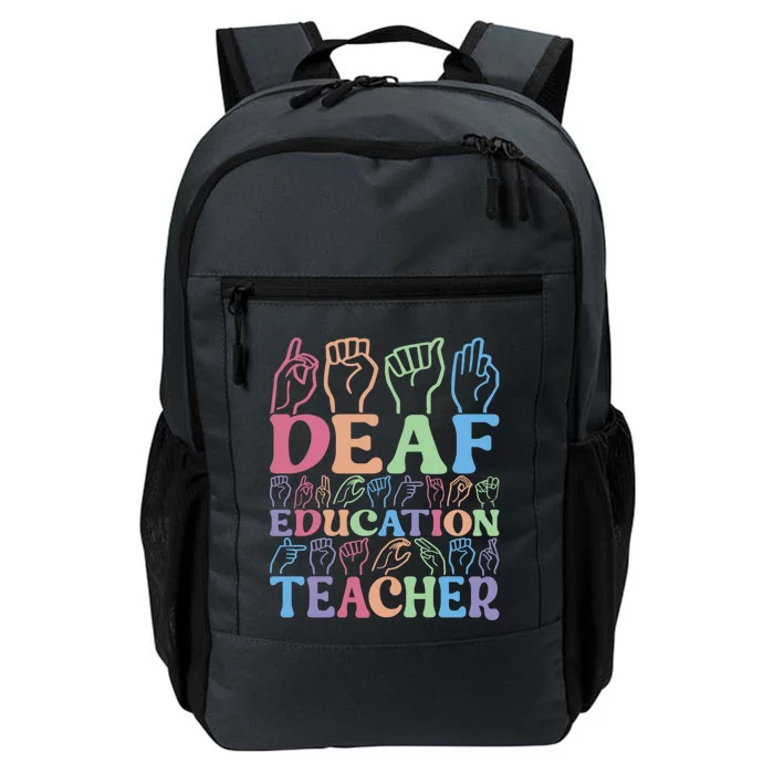 American Sign Language Deaf Education Teacher Gift Daily Commute Backpack