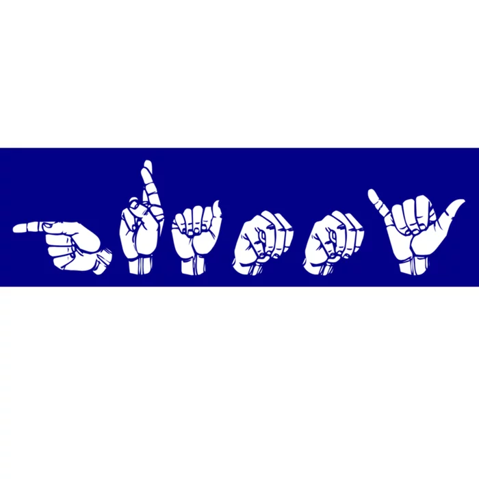 American Sign Language Grammy Gift Bumper Sticker