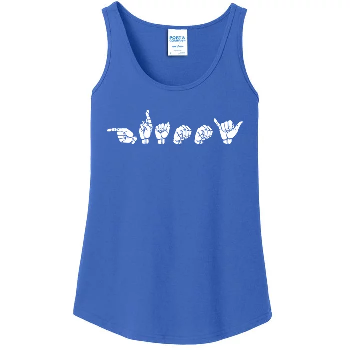 American Sign Language Grammy Gift Ladies Essential Tank