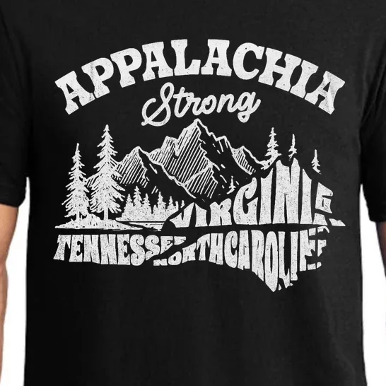 Appalachia Strong Mountain Outdoors Hiking Nc Design Pajama Set