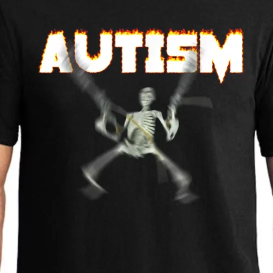 Autism Skeleton Meme Pajama Set