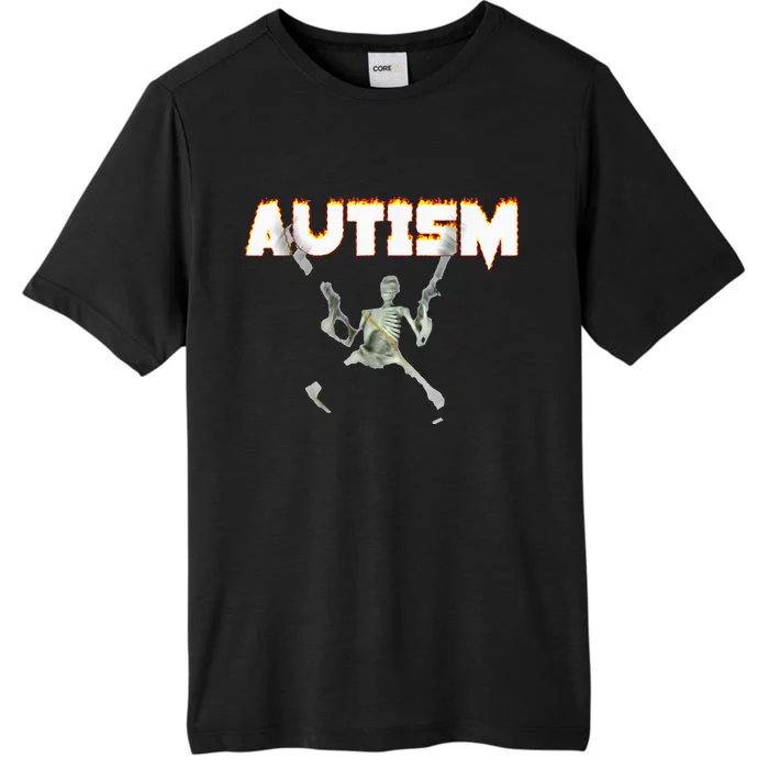 Autism Skeleton Meme ChromaSoft Performance T-Shirt