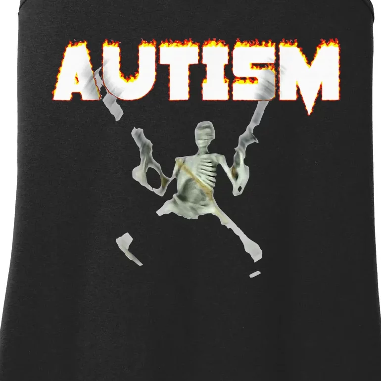 Autism Skeleton Meme Ladies Essential Tank