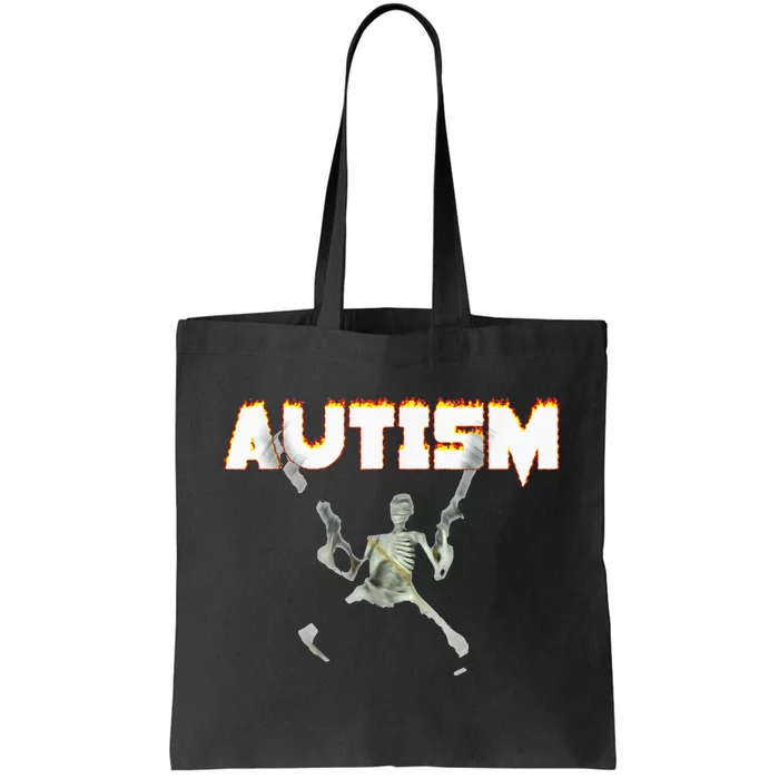 Autism Skeleton Meme Tote Bag