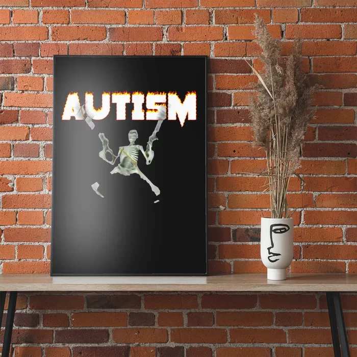 Autism Skeleton Meme Poster